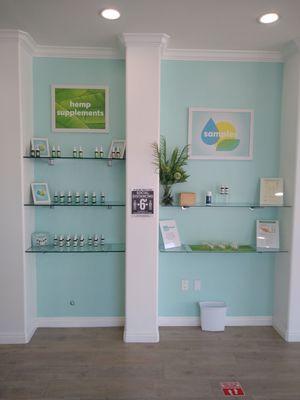 Display of CBD products