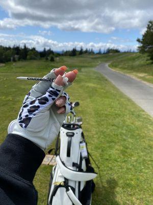 Sleek White Bag for Clubs