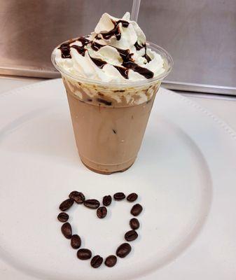 Mocha iced latte