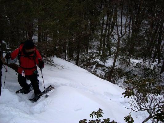 Snow shoeing, Catskill, NY