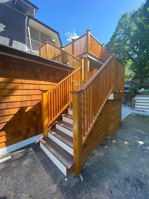 Exterior deck stain.