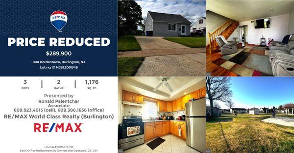 BACK ON THE MARKET WITH A REDUCED PRICE
#Home4Sale in #Burlington08016 New Jersey!!!
askyourpal,com!!!