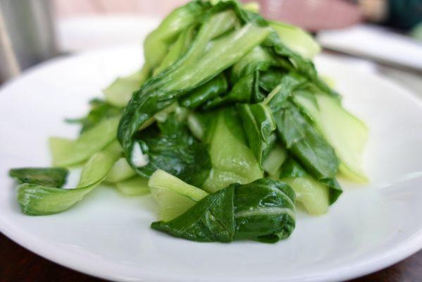 Sautéed bok choy.