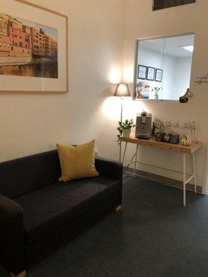 Coffee and Tea area in the waiting room