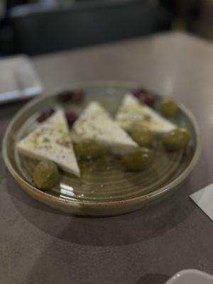 Feta and  olives.