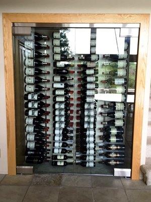 Custom Glass Wine Storage