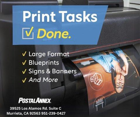 For all your printing needs.