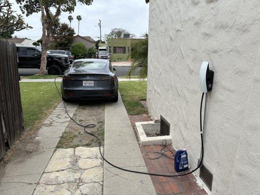 Tesla charger install