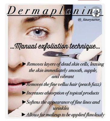 Dermaplane facials