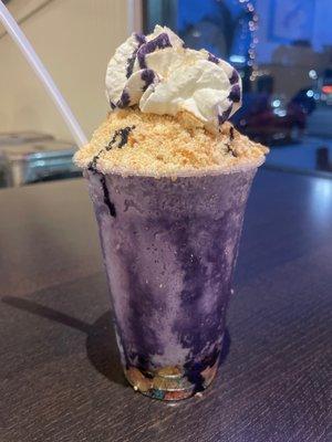 Ube shaved ice