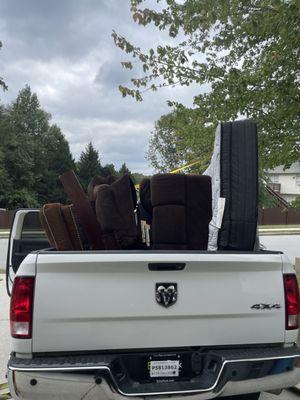 Customer had some old furniture that they needed removed from their home.