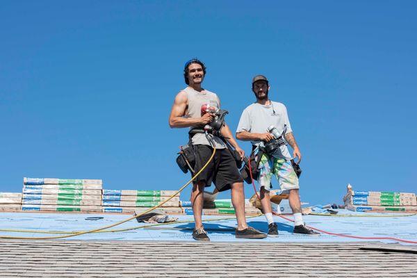 Anthony & Cody, hard at work!