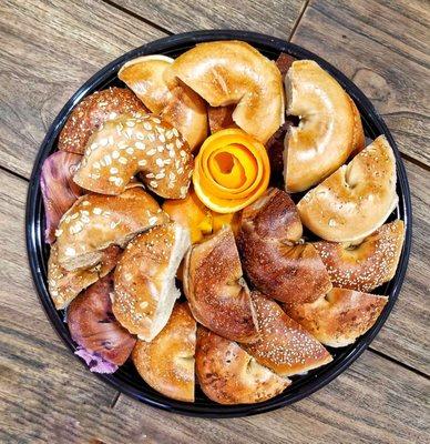 Executive Breakfast Platter (bagels).