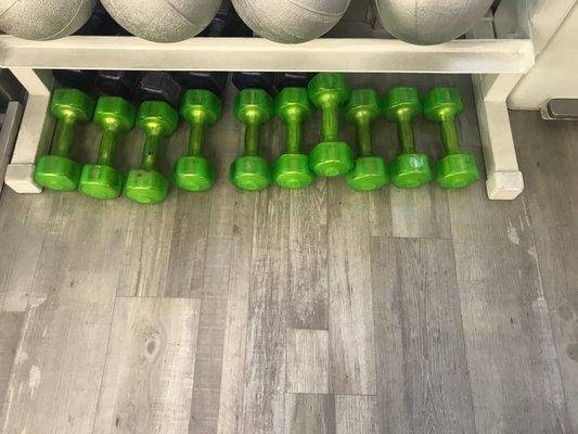 Jellybells free weights at Susan Marlowe Fitness