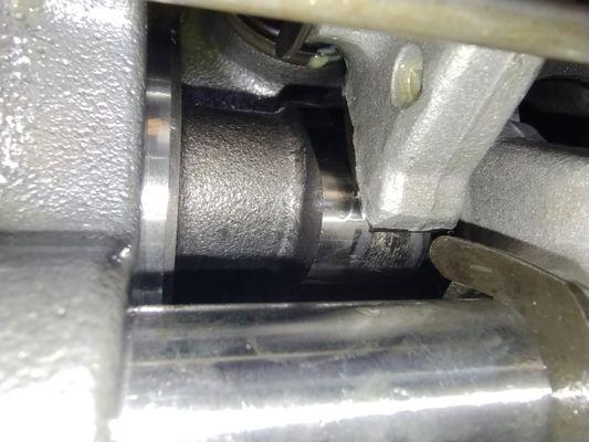 Failed cam lobe and rocker arm