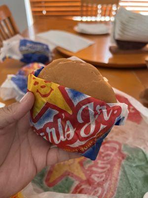 Spicy Chicken Sandwich Combo, jalapeño double and a classic double cheeseburger