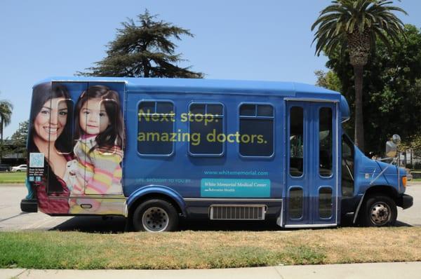 Mini-Bus Wrap for a local Hospital