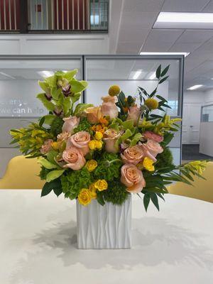 Bright and lively floral arrangement