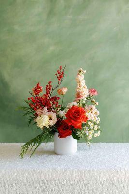 Classic Poppy Flower Arrangement.