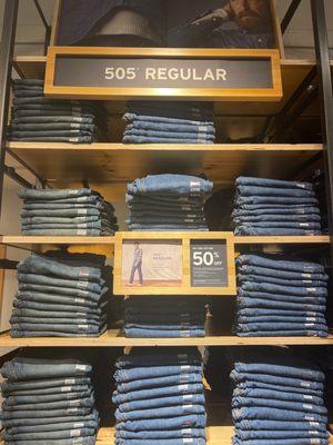 Levi's 505 jeans!