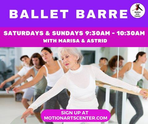 Adult Ballet Barre Classes