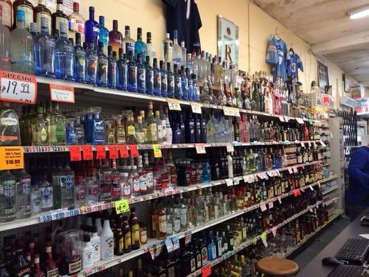 Liquor selection