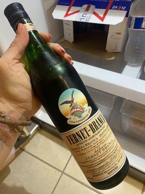 Fernet Branca. Digestive liquor. Tastes like a chocolate starfish but does the trick ;)