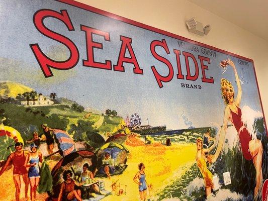 Old Sea Side Brand sign for Ventura County