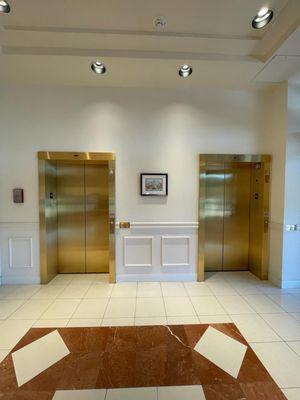 Gold Schindler HT 330A elevators, Von Maur Perimeter Mall