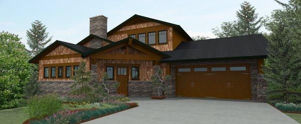 Find this craftsman style plan on our website using the plan search under 4143CAZ.