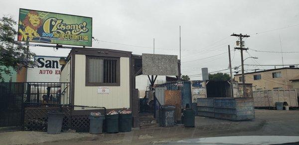 Area where you get your recycling weighed.