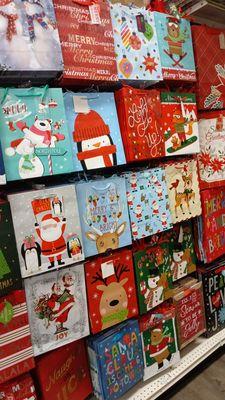 Christmas bags and all the things you might need for your every day value variety at the one dollar zone!!  prices from $1.00 to $2.00