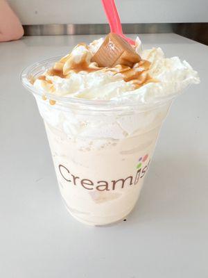 Salted caramel cream medium.