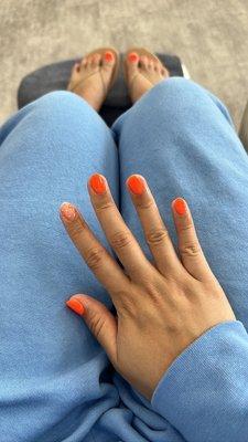 fresh pedi + nails for summer!