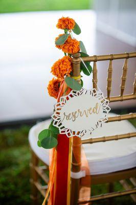 Marigold aisle markers