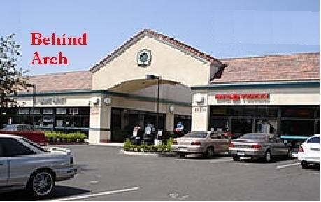 (A view from Thousand Oaks Blvd) Go through the archway at Hampshire and Thousand Oaks Blvd.