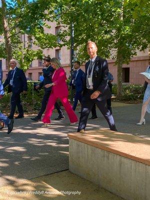 Queen Máxima visiting Stanford