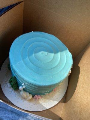 Cutest ocean-themed smash cake for my daughter's 1st birthday!