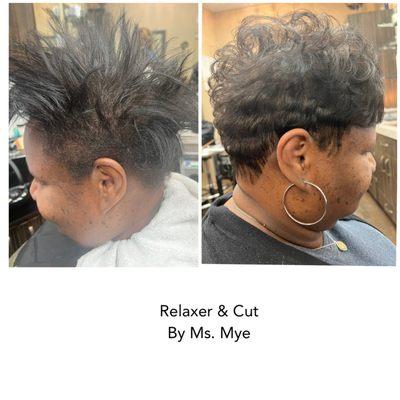 Relaxer & Haircut