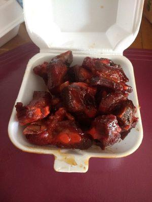 Fried rib tips