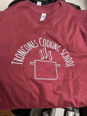 Tee shirt for our friend's cooking school