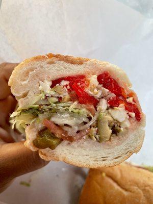 Veggie Hoagie with Roasted Peppers & Sharp Provolone