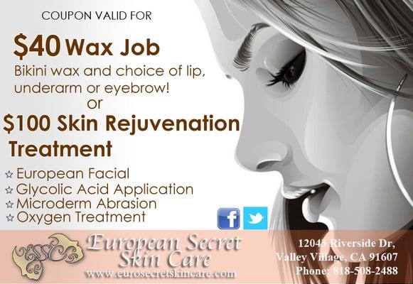 Mention this $$$ saving coupon when booking your appointment!