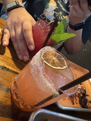 Watermelon Margarita and Berry smash