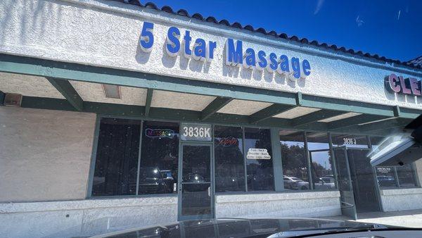 Front of the massage place.