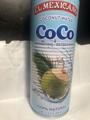 Coco water (2.29) L. Size no added sugar. Yum!