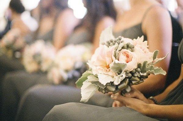 Bridesmaid bouquets by Betti Bliss of Bliss Fine Florals in Newport Beach