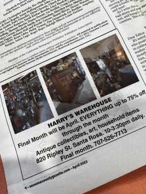 Harry's Second Hand Warehouse Antiques