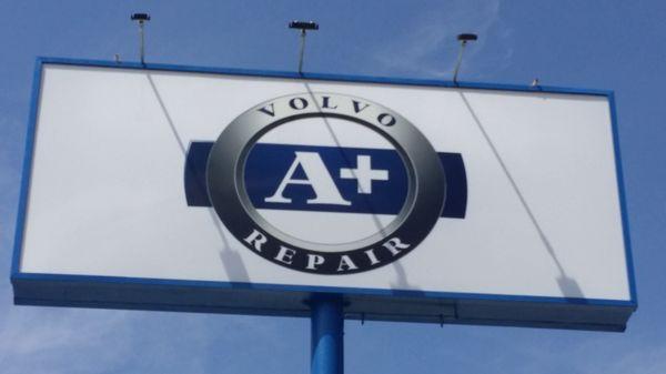 New A+ Volvo Repair Logo/sign