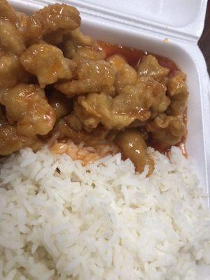 Orange chicken $8